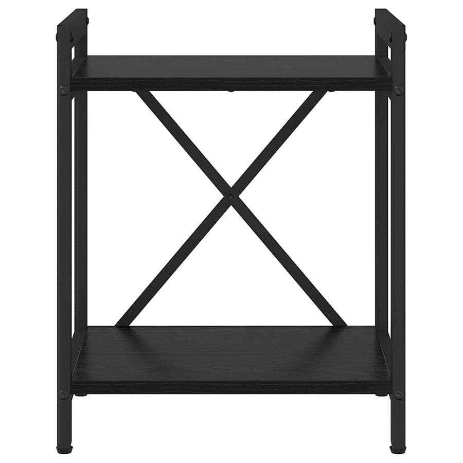 Boekenkast Zwart eiken 40 x 30 x 48.5 cm Bewerkt hout