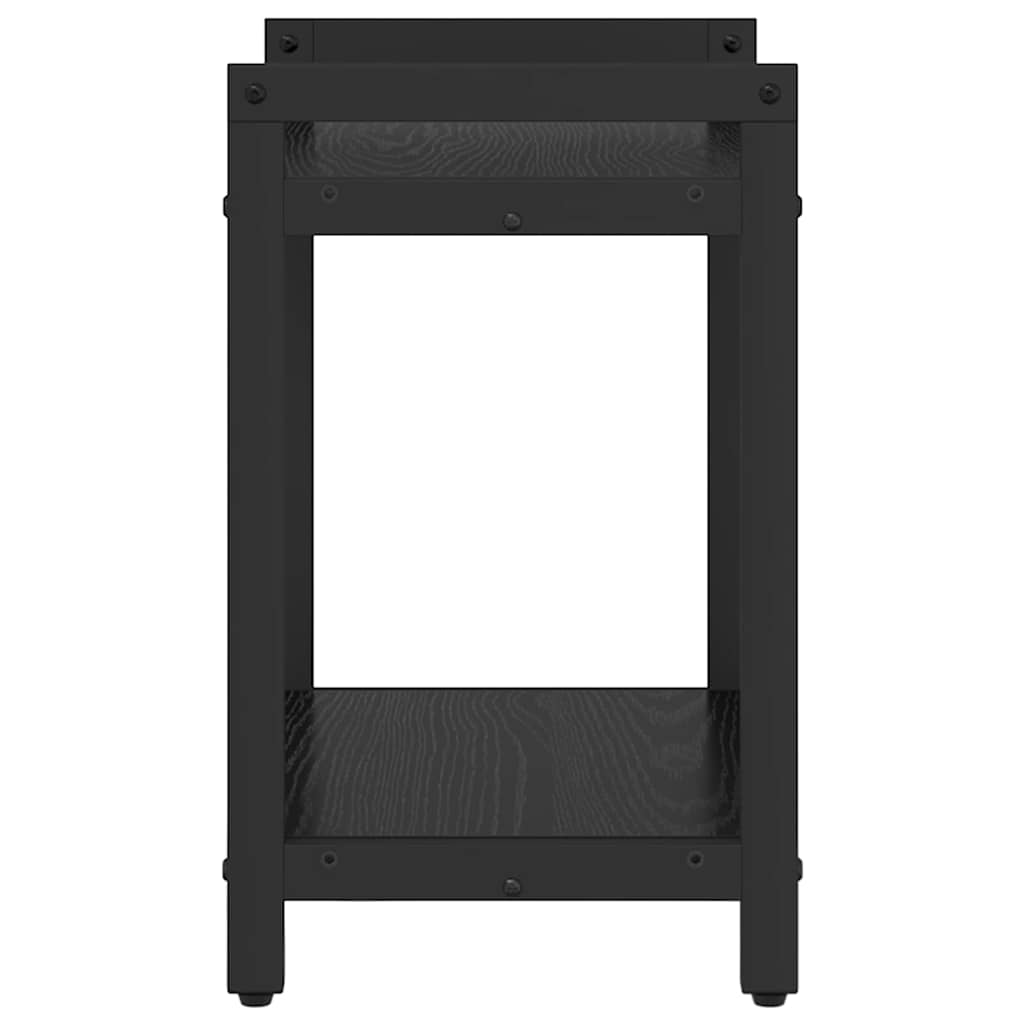 Boekenkast Zwart eiken 40 x 30 x 48.5 cm Bewerkt hout
