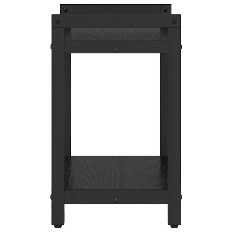 Boekenkast Zwart eiken 40 x 30 x 48.5 cm Bewerkt hout