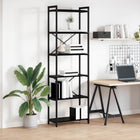 Bookcase Black Oak 40 x 30 x 85 cm Engineered Wood