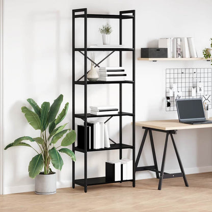 Boekenkast Zwart eiken 60 x 30 x 188 cm Spaanplaat