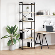 Boekenkast Sonoma eiken 60x30x188 cm MDF staal