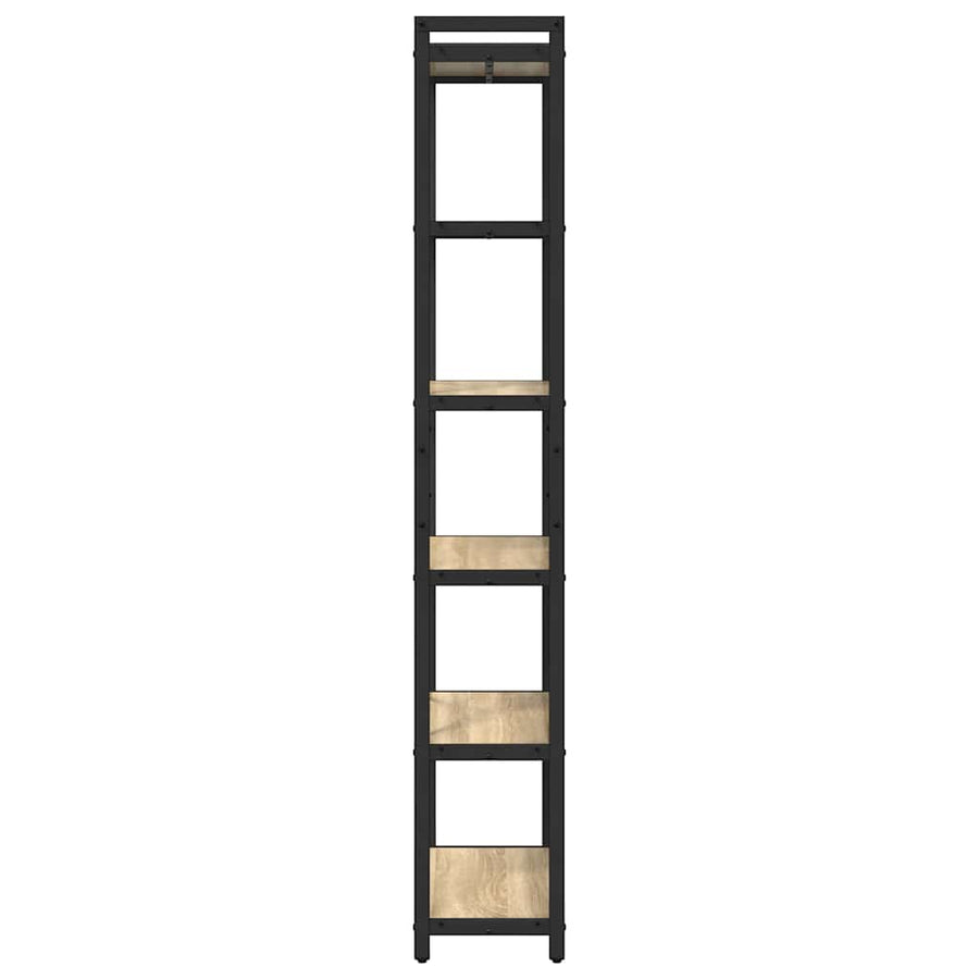 Boekenkast Sonoma eiken 60 x 30 x 188 cm MDF en Staal
