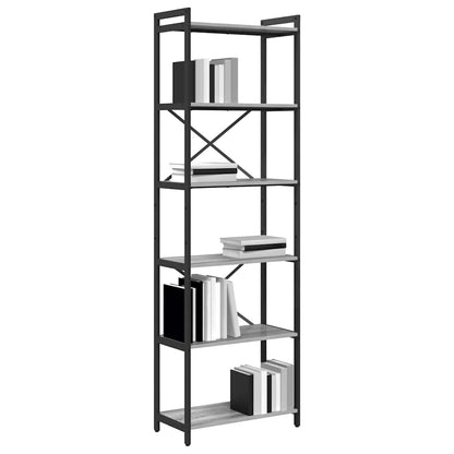 Boekenkast Grijs sonoma 60 x 30 x 188 cm Hout en staal