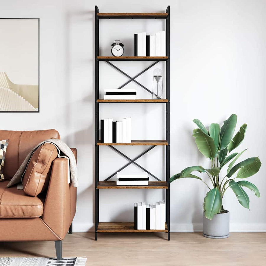Boekenkast Oud hout 60 x 30 x 188 cm Oude hout