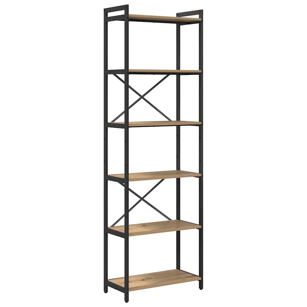 Boekenkast artisanaal eikenkleurig 60 x 30 x 188 cm