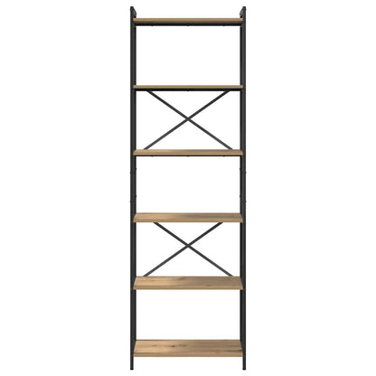 Boekenkast artisanaal eikenkleurig 60 x 30 x 188 cm