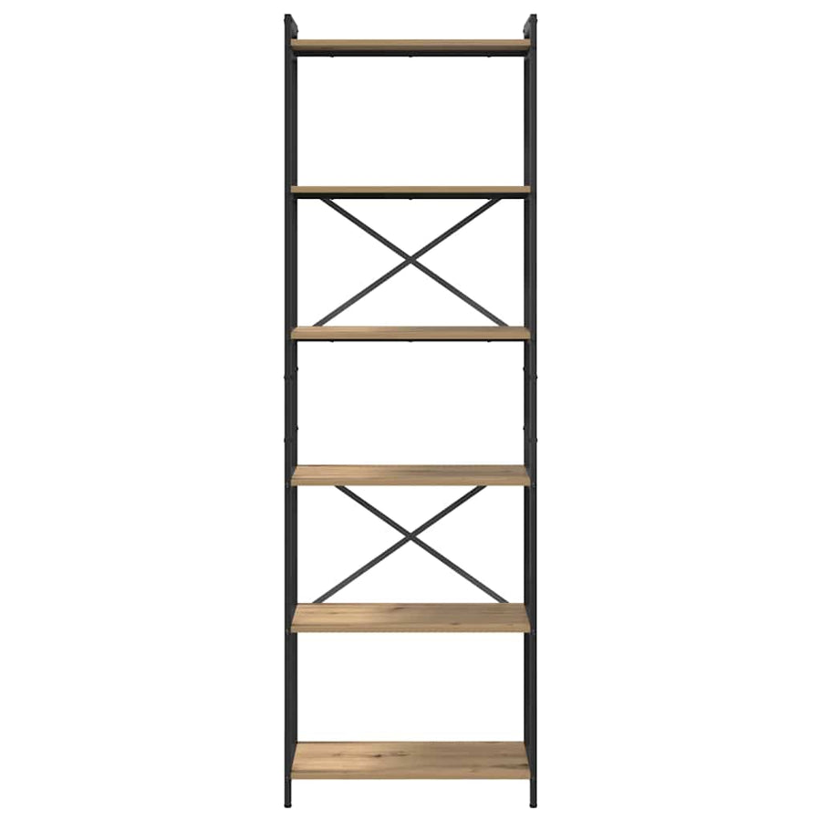 Boekenkast artisanaal eikenkleurig 60 x 30 x 188 cm