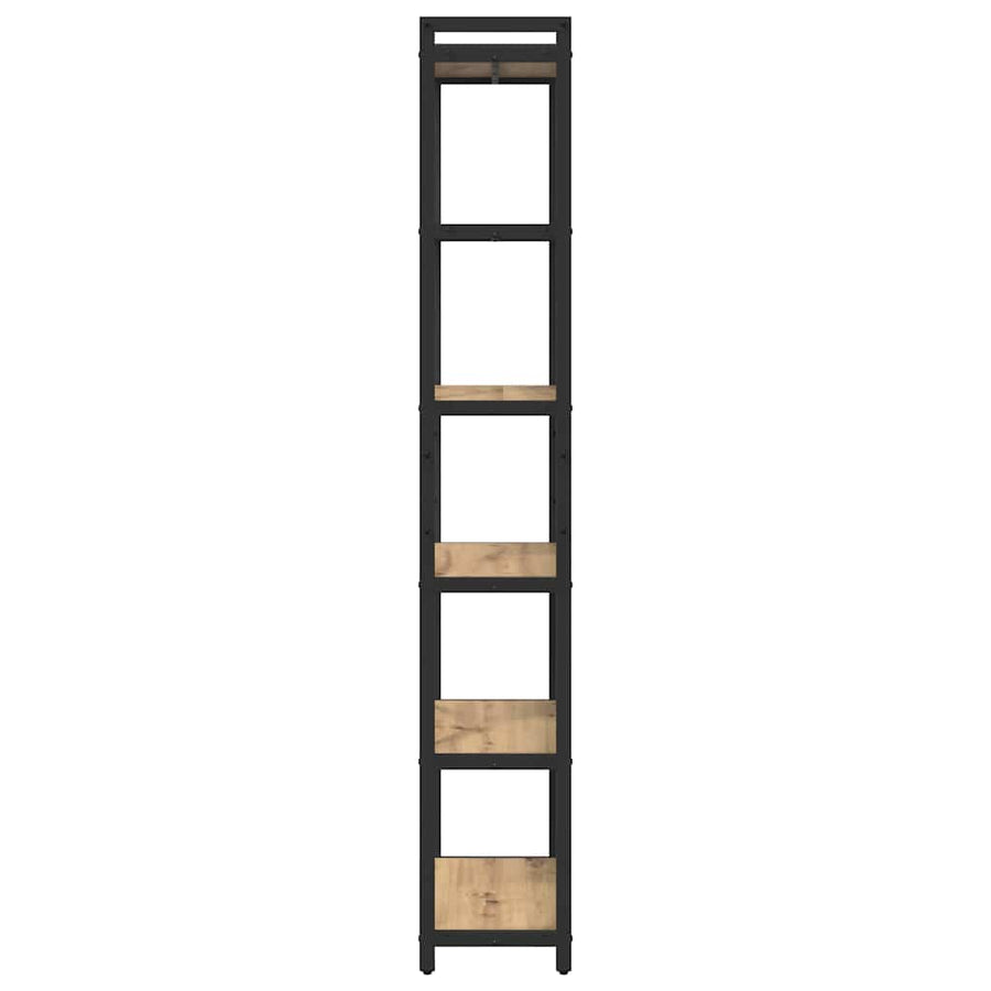 Boekenkast artisanaal eikenkleurig 60 x 30 x 188 cm
