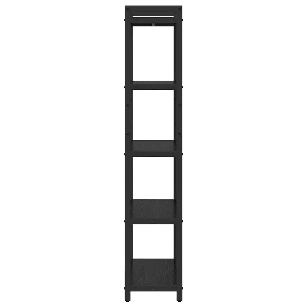 Boekenkast Zwart eiken 60 x 30 x 153 cm Bewerkt hout