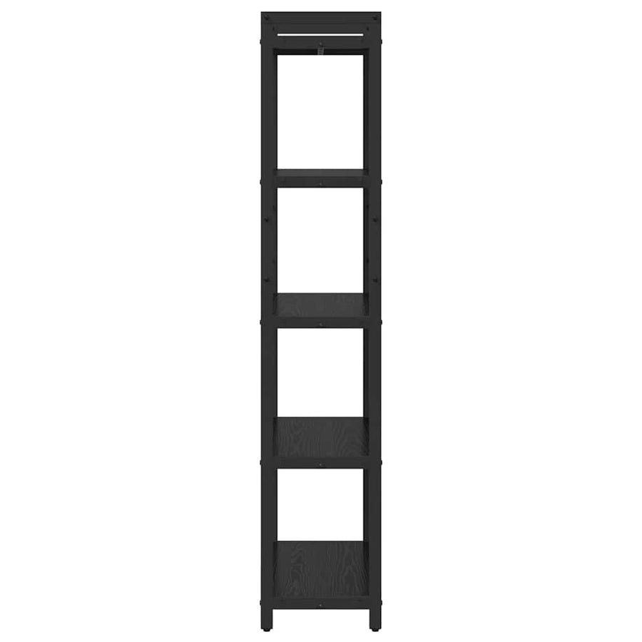 Boekenkast Zwart eiken 60 x 30 x 153 cm Bewerkt hout