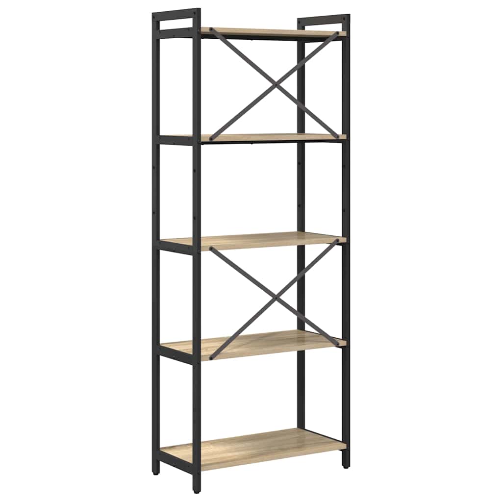 Boekenkast Sonoma eiken 60 x 30 x 153 cm Bewerkt hout