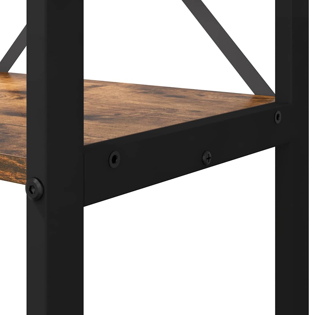 Boekenkast Gerookt eiken 60 x 30 x 153 cm Bewerkt hout