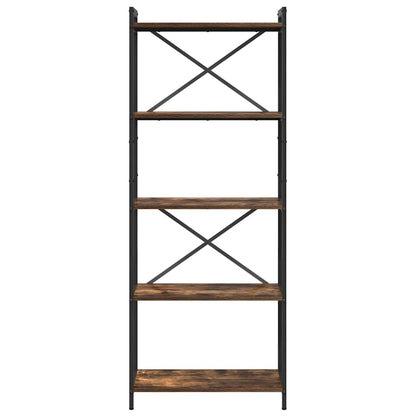 Boekenkast Gerookt eiken 60 x 30 x 153 cm Bewerkt hout