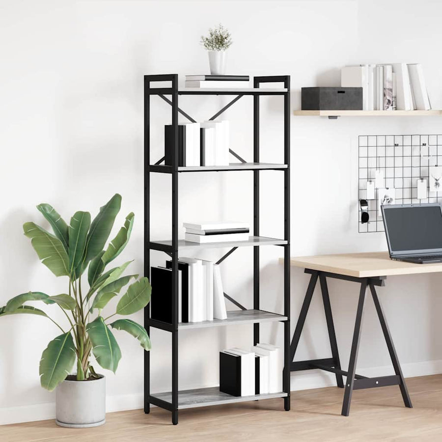 Boekenkast Grijs sonoma 60 x 30 x 153 cm Bewerkt hout