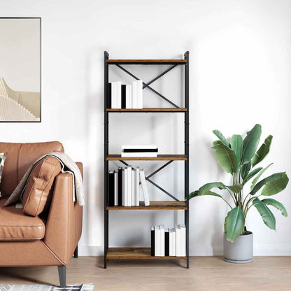 Boekenkast Oud hout 60 x 30 x 153 cm Bewerkt hout