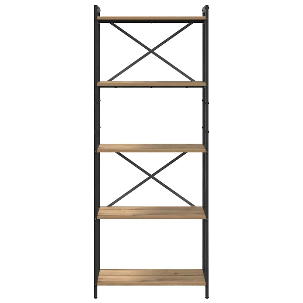 Boekenkast artisanaal eikenkleurig 60 x 30 x 153 cm