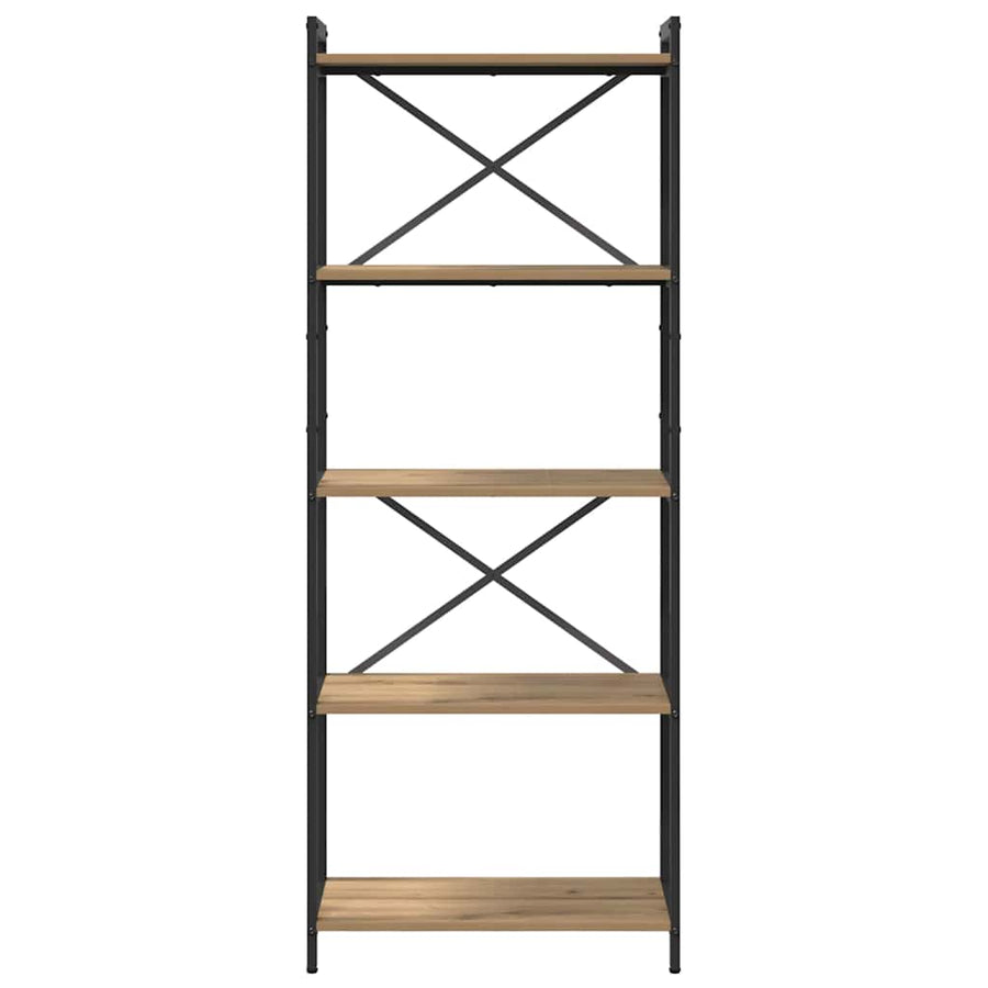 Boekenkast artisanaal eikenkleurig 60 x 30 x 153 cm