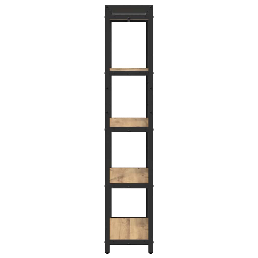 Boekenkast artisanaal eikenkleurig 60 x 30 x 153 cm