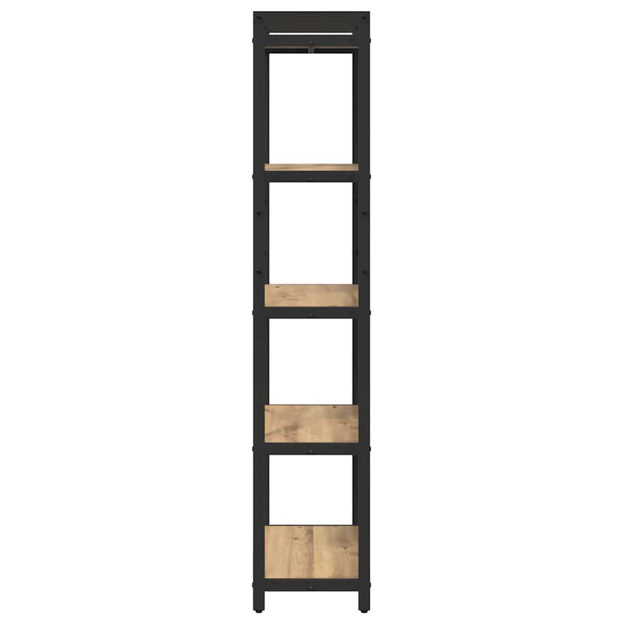 Boekenkast artisanaal eikenkleurig 60 x 30 x 153 cm
