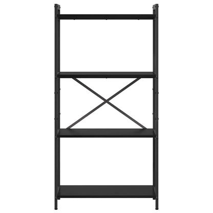 Boekenkast Zwart eiken 60 x 30 x 118 cm Bewerkt hout