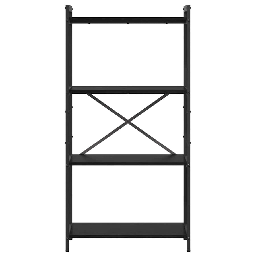 Boekenkast Zwart eiken 60 x 30 x 118 cm Bewerkt hout