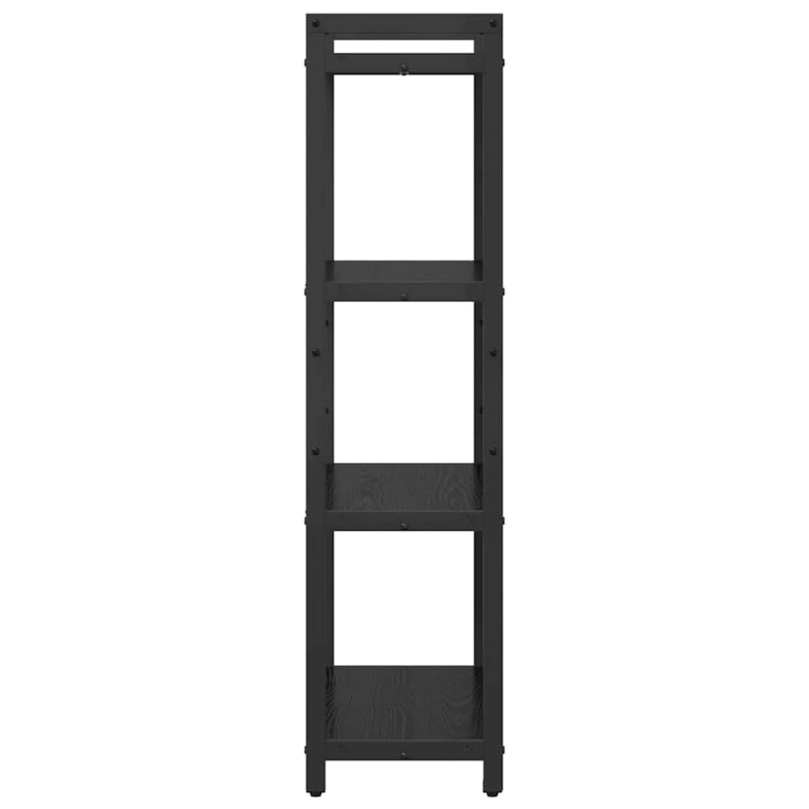 Boekenkast Zwart eiken 60 x 30 x 118 cm Bewerkt hout
