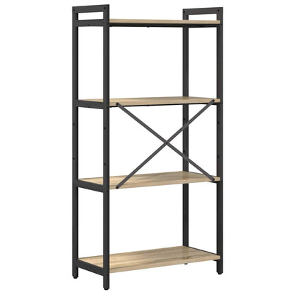 Boekenkast Sonoma eiken 60 x 30 x 118 cm MDF en Staal