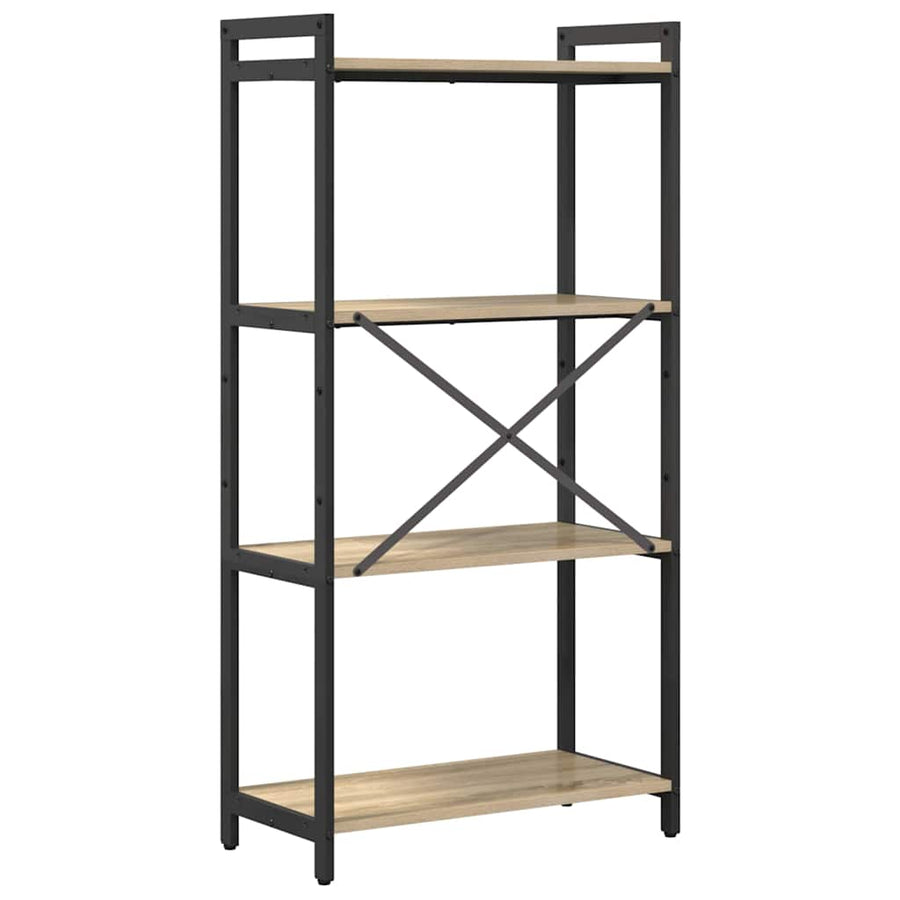 Boekenkast Sonoma eiken 60 x 30 x 118 cm MDF en Staal