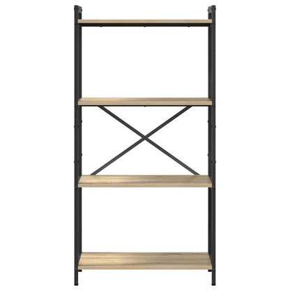 Boekenkast Sonoma eiken 60 x 30 x 118 cm MDF en Staal