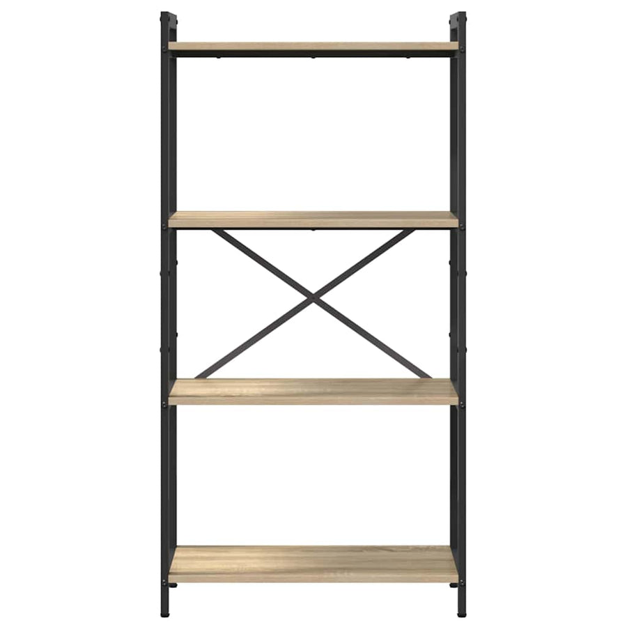 Boekenkast Sonoma eiken 60 x 30 x 118 cm MDF en Staal