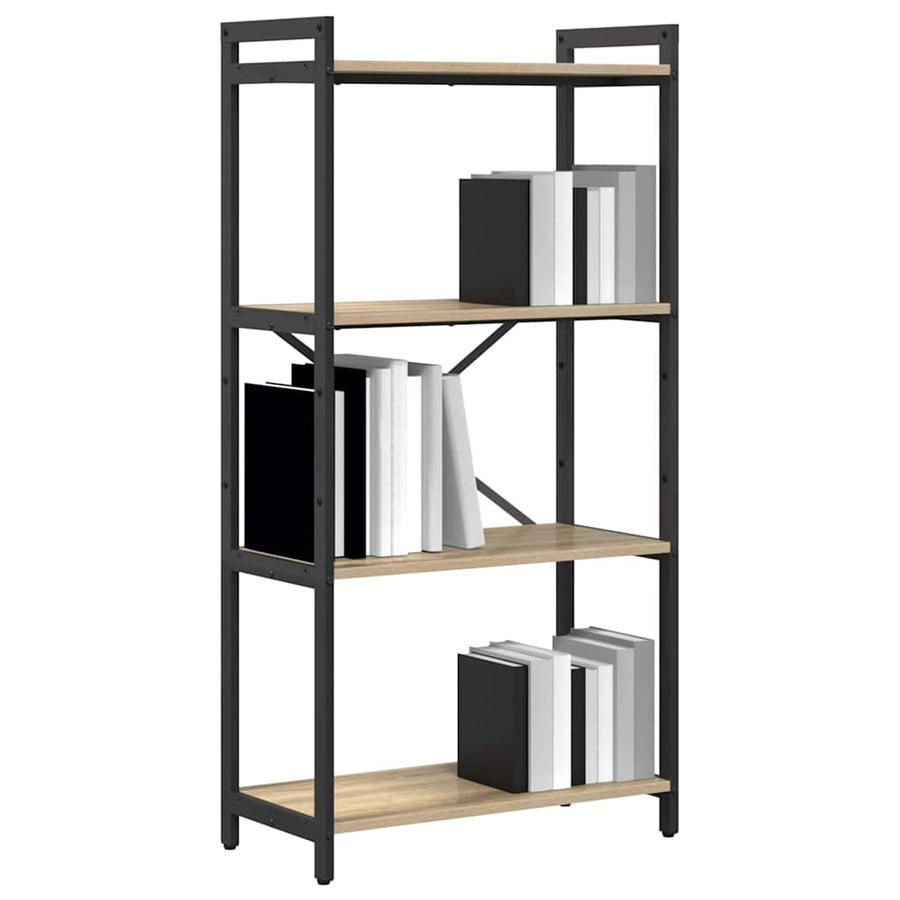 Boekenkast Sonoma eiken 60 x 30 x 118 cm MDF en Staal