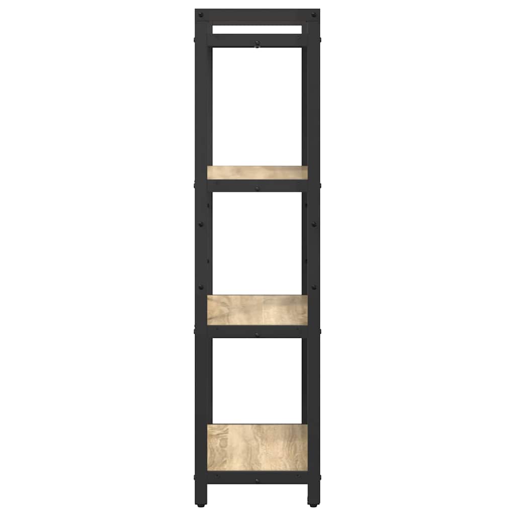Boekenkast Sonoma eiken 60 x 30 x 118 cm MDF en Staal