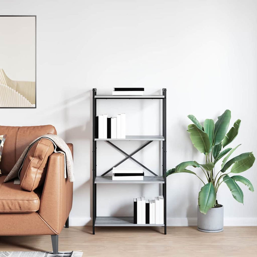 Boekenkast Grijs sonoma 60 x 30 x 118 cm Bewerkt hout