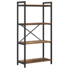 Boekenkast Oud hout 60 x 30 x 118 cm Hout en Staal