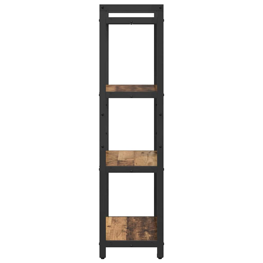 Boekenkast Oud hout 60 x 30 x 118 cm Hout en Staal
