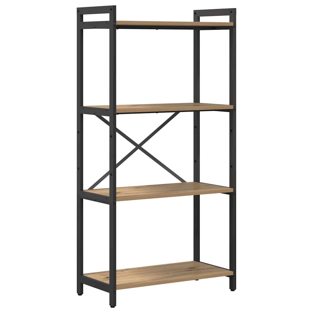 Boekenkast artisanaal eikenkleurig 60 x 30 x 118 cm