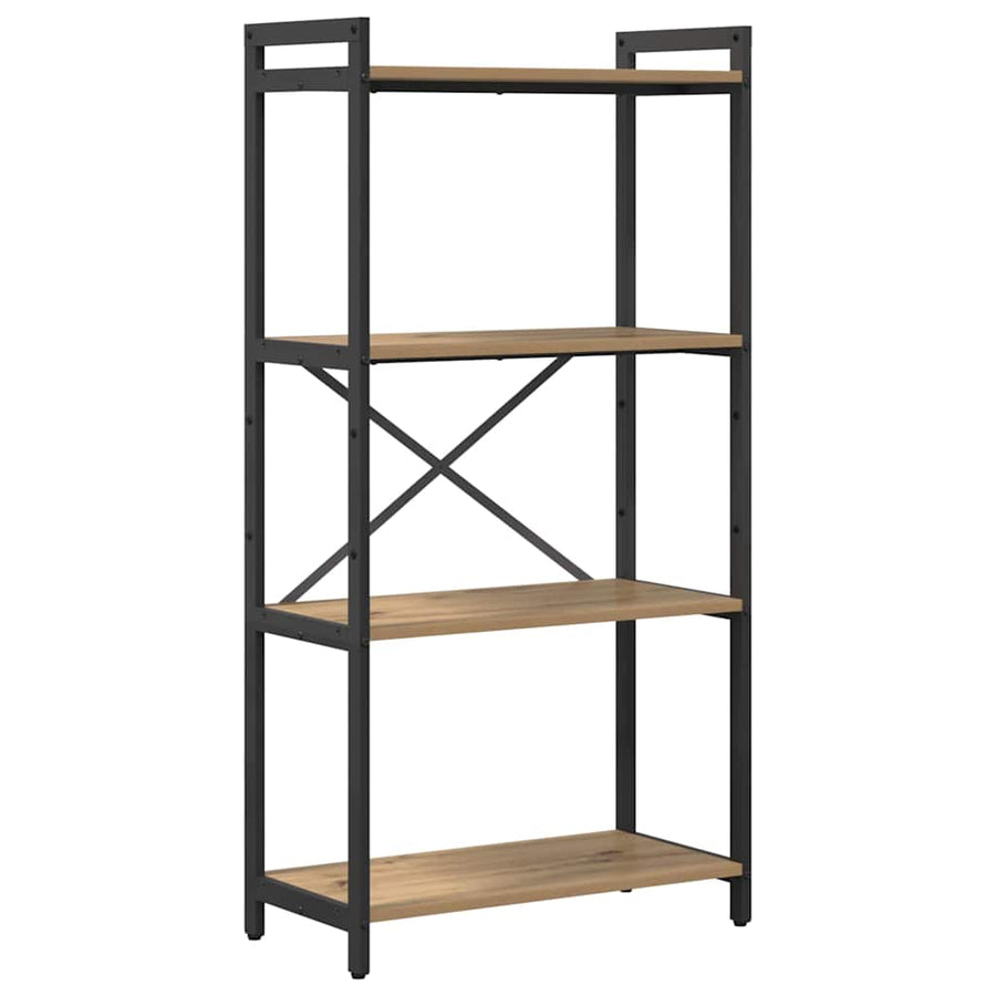 Boekenkast artisanaal eikenkleurig 60 x 30 x 118 cm