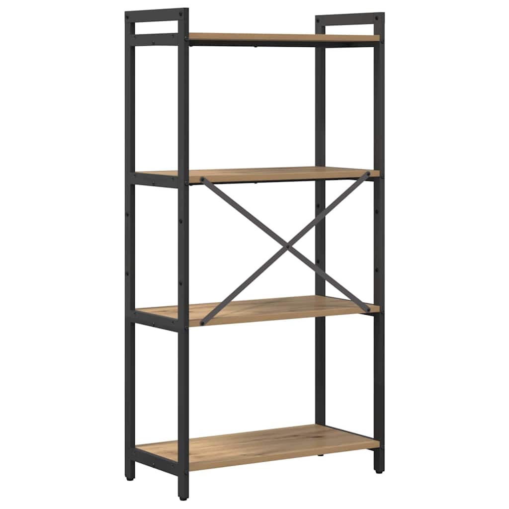 Boekenkast artisanaal eikenkleurig 60 x 30 x 118 cm