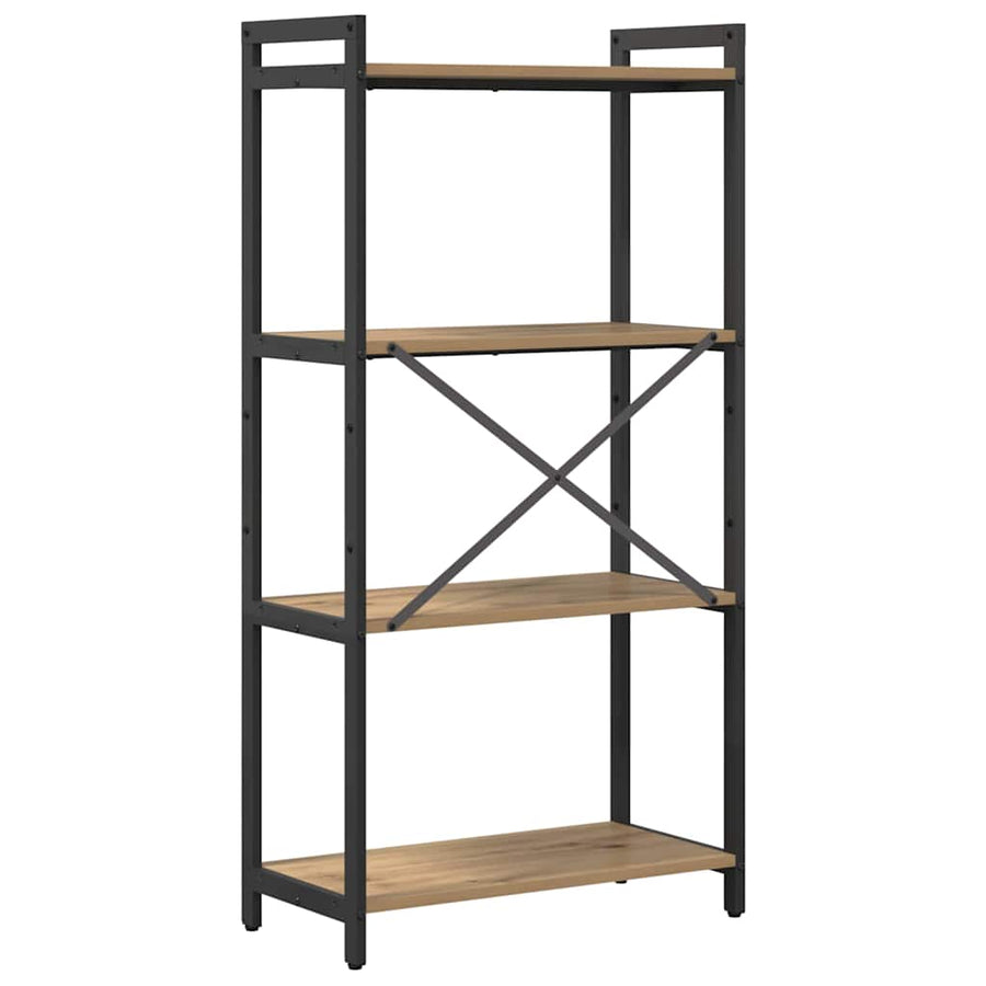 Boekenkast artisanaal eikenkleurig 60 x 30 x 118 cm
