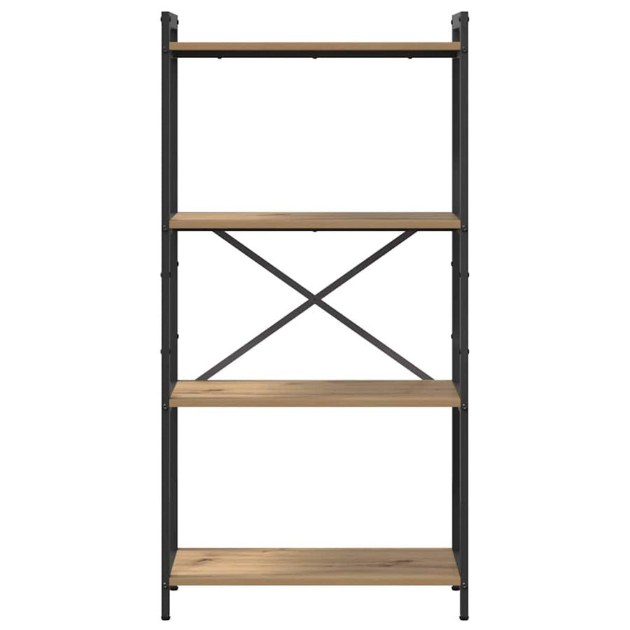 Boekenkast artisanaal eikenkleurig 60 x 30 x 118 cm