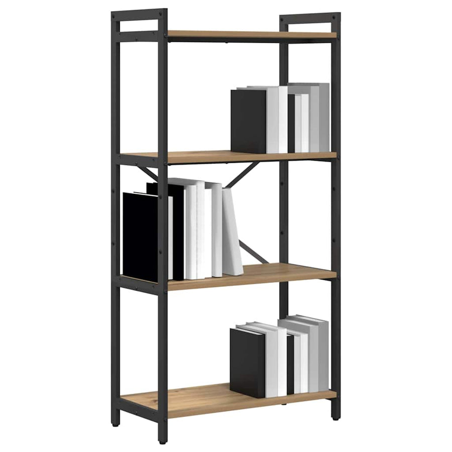 Boekenkast artisanaal eikenkleurig 60 x 30 x 118 cm