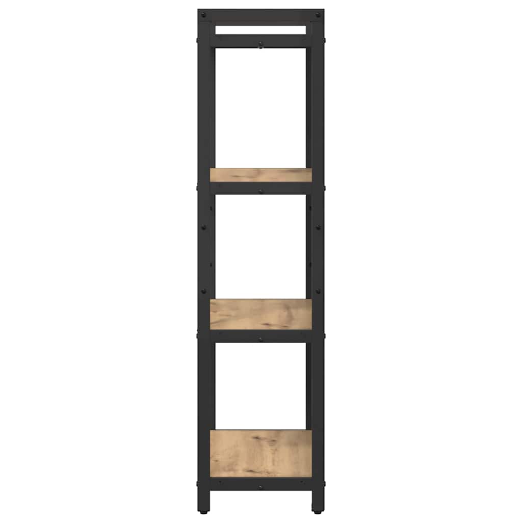 Boekenkast artisanaal eikenkleurig 60 x 30 x 118 cm