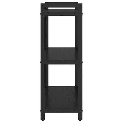 Boekenkast Zwart eiken 60 x 30 x 83 cm Bewerkt hout