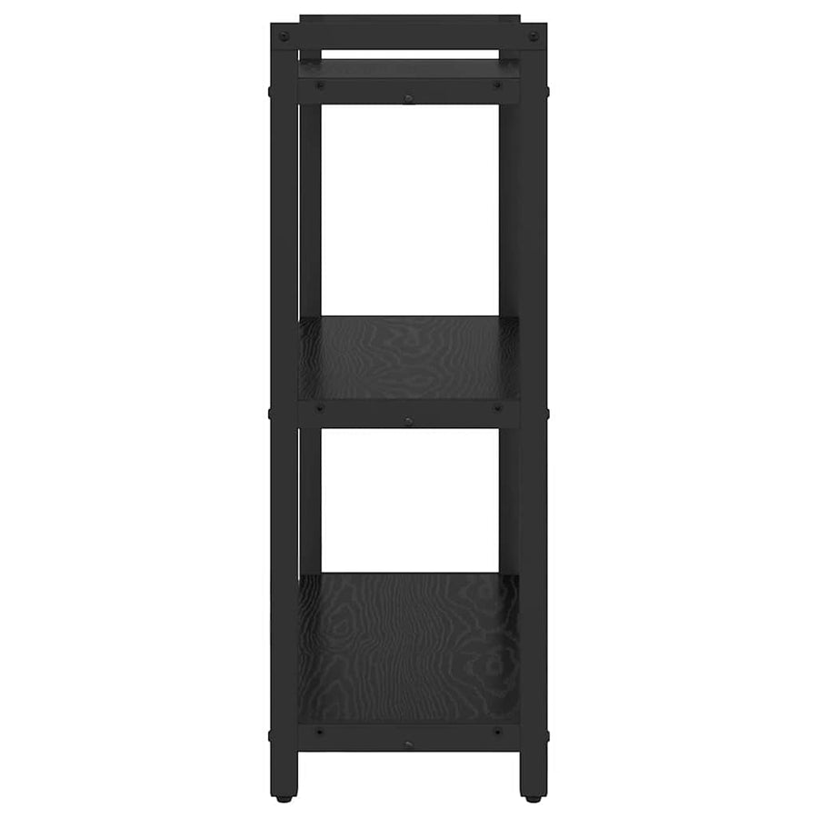 Boekenkast Zwart eiken 60 x 30 x 83 cm Bewerkt hout
