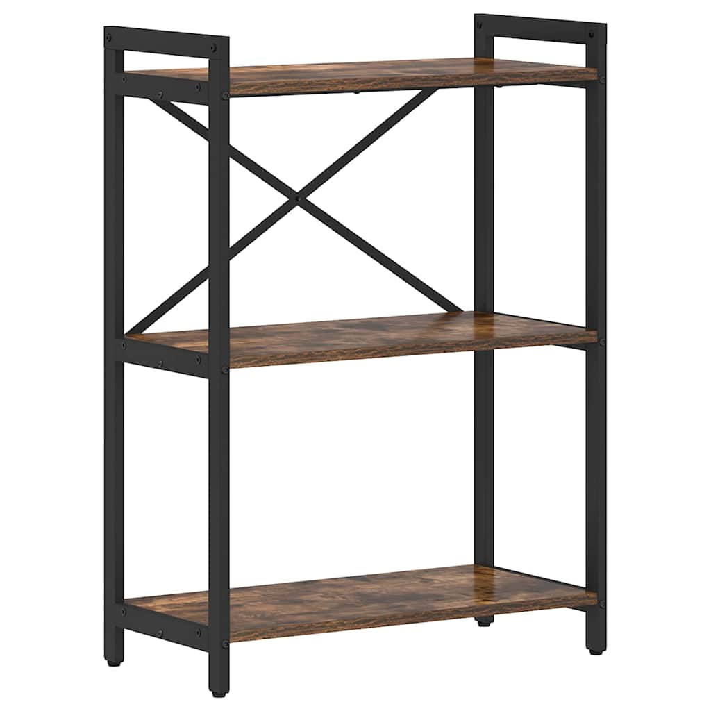 Boekenkast Gerookt eiken 60 x 30 x 83 cm Bewerkt hout