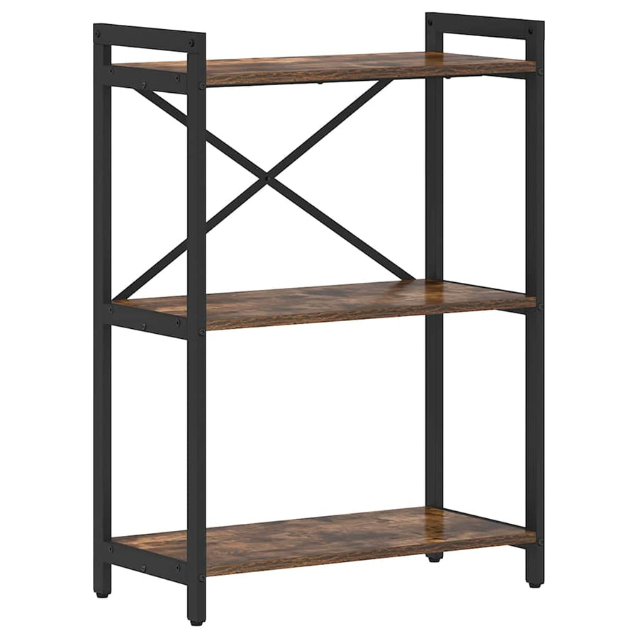 Boekenkast Gerookt eiken 60 x 30 x 83 cm Bewerkt hout