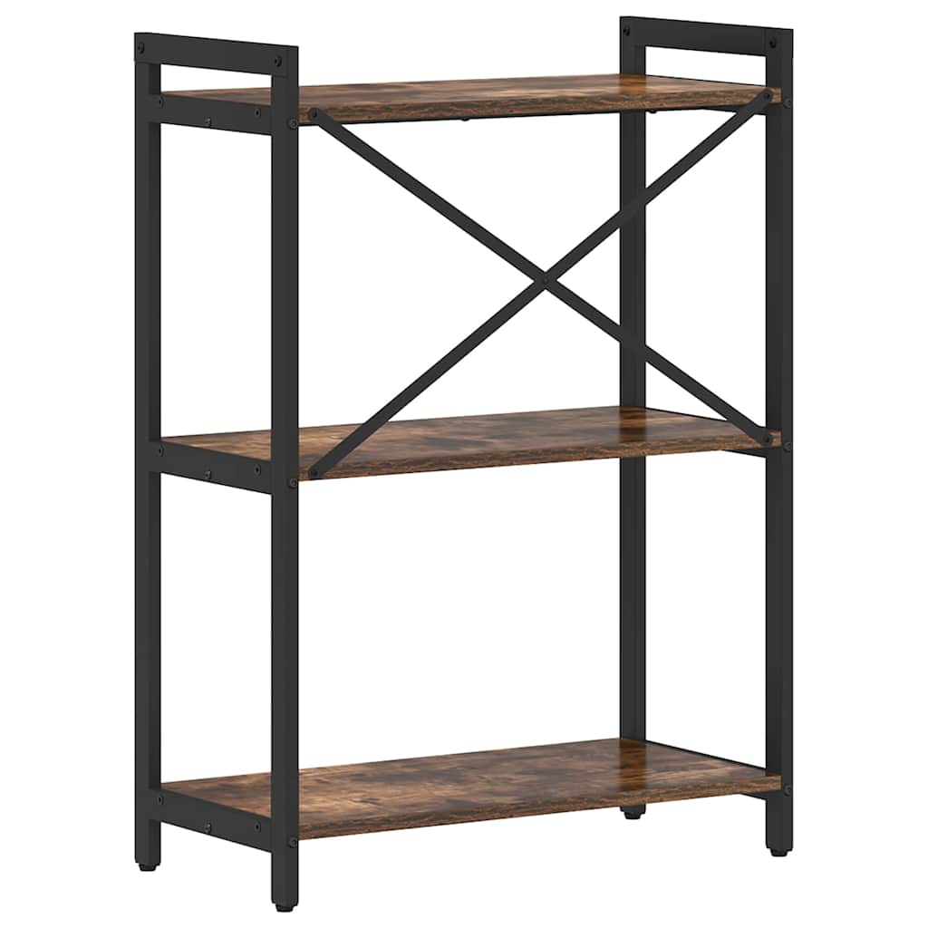 Boekenkast Gerookt eiken 60 x 30 x 83 cm Bewerkt hout