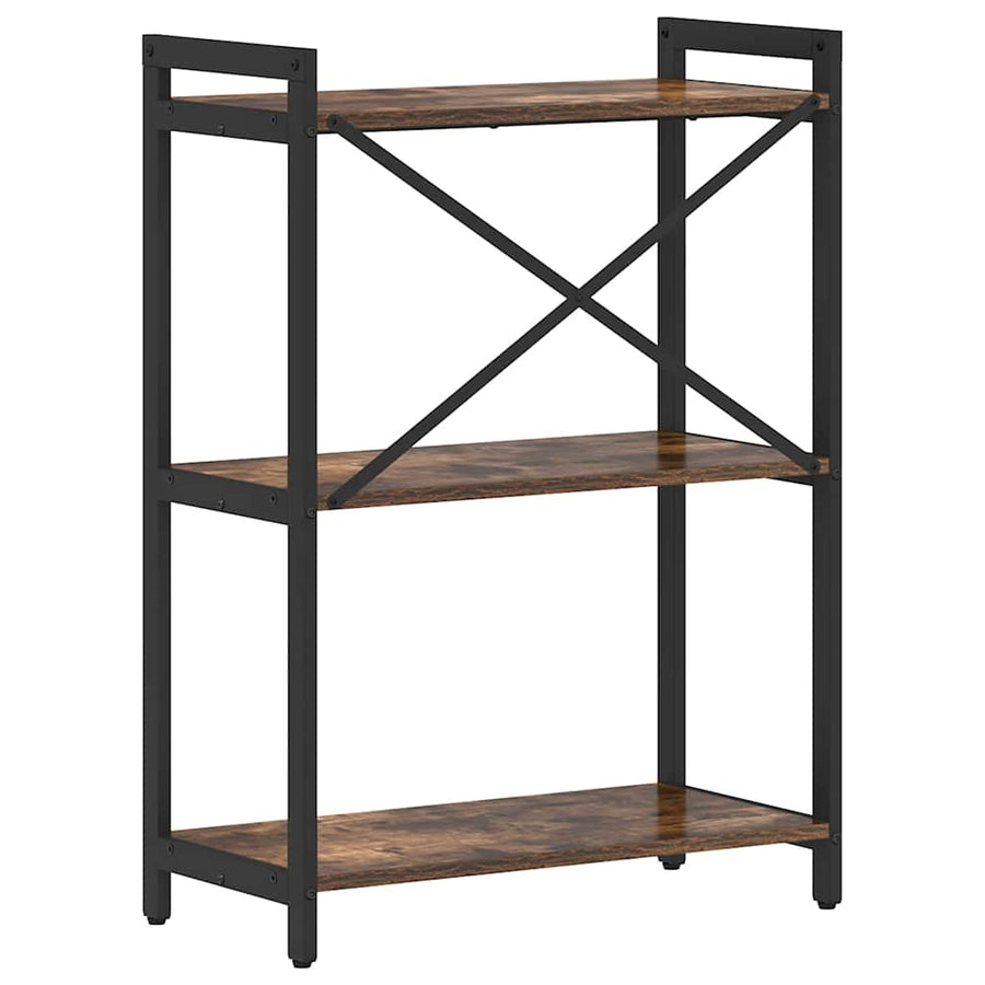 Boekenkast Gerookt eiken 60 x 30 x 83 cm Bewerkt hout