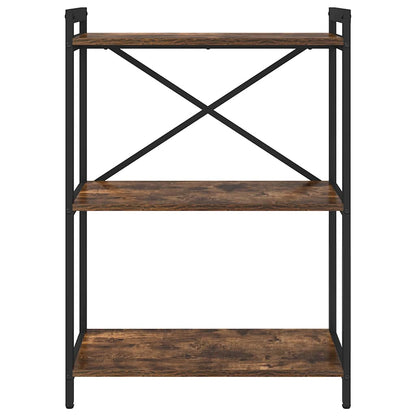 Boekenkast Gerookt eiken 60 x 30 x 83 cm Bewerkt hout